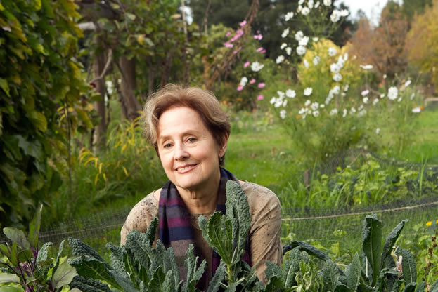 photo of a woman in a garden